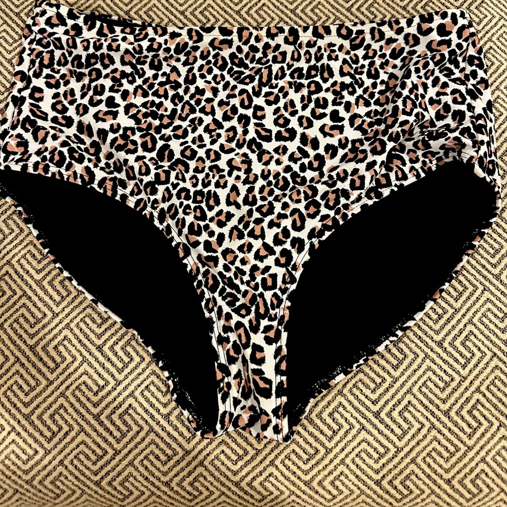 Albion High Waisted Bikini Bottom, Cheetah Print 🐆🐆